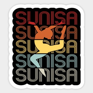 Sunisa Gymnastics Girl For American Gymnast Sticker